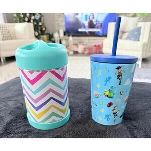 Pottery Barn Teen thermos and Toy Story insulated tumbler